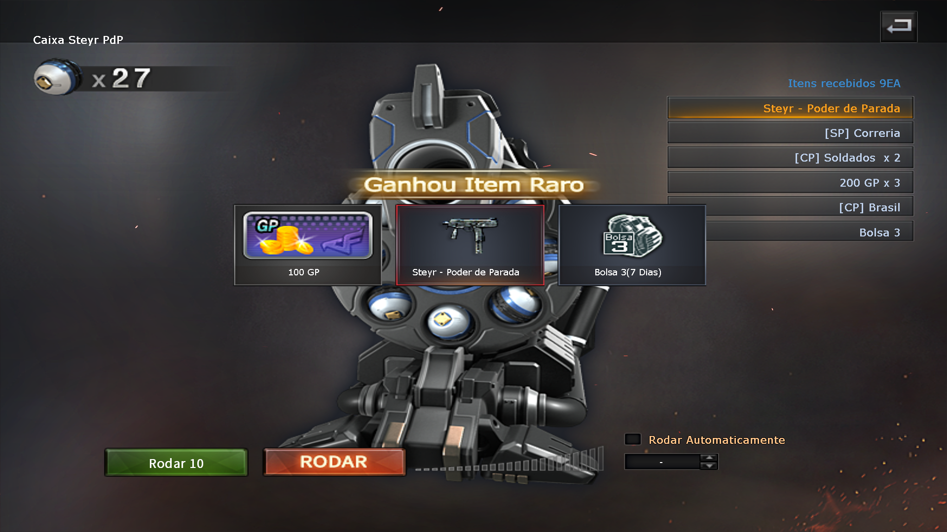 Steyr - Poder de Parada